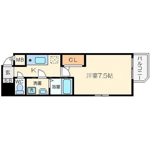 サムティ北浜大手通の間取り