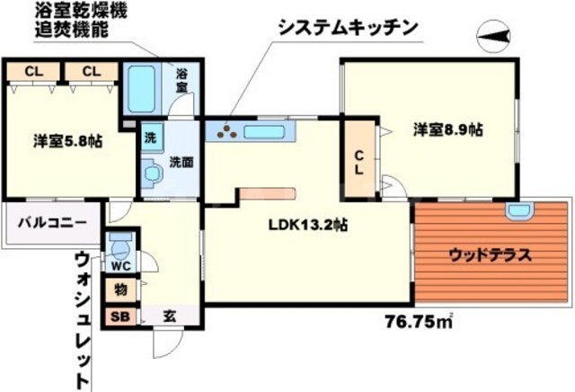 フローラル千里春日の間取り