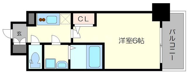 エスリード難波ザ・アークの間取り