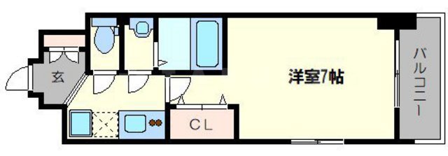 Luxe西長堀の間取り
