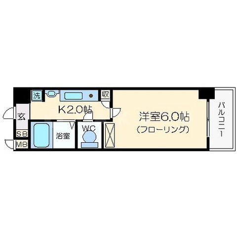 エステムコート心斎橋アルテールの間取り