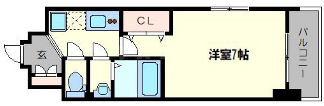 Luxe西長堀の間取り