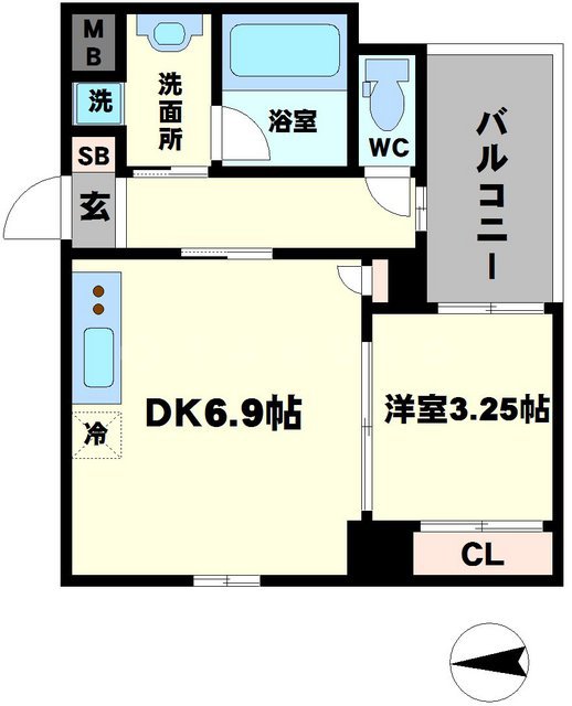 Ｍ：ＣＯＵＲＴ江坂の間取り