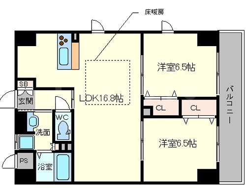 第1関根マンションの間取り