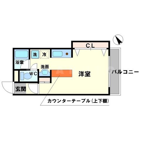 ベルハイム江坂の間取り