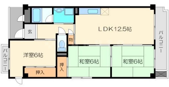 エトワール小松の間取り