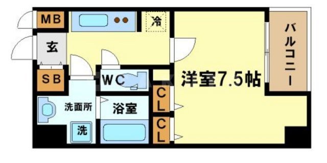 レジディア江戸堀の間取り