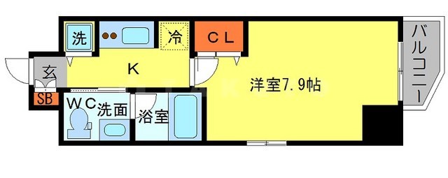 アーデン堺筋本町の間取り