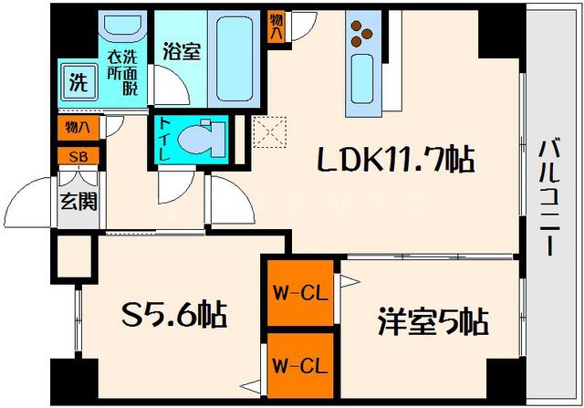 グランデカワノ真田山の間取り