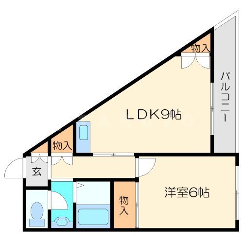パークノヴァ壱番館の間取り