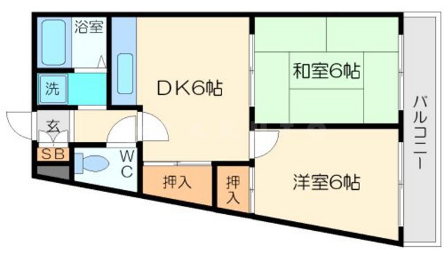 パークノヴァ壱番館の間取り