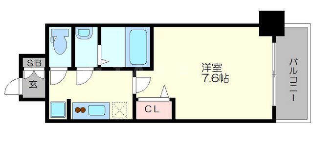 プランドール江戸堀レジデンスの間取り