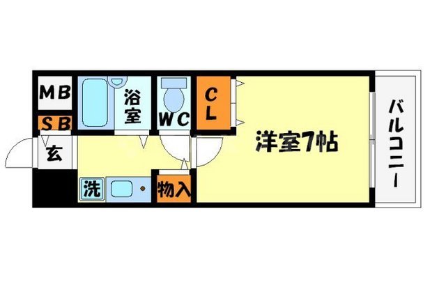 フローライト関大前の間取り