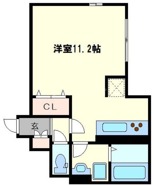 ウエストアロー阿波座の間取り