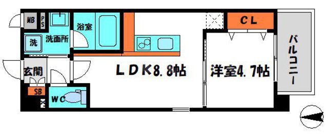 ParvisFloraTsurumi(パルヴィフローラ鶴見)の間取り