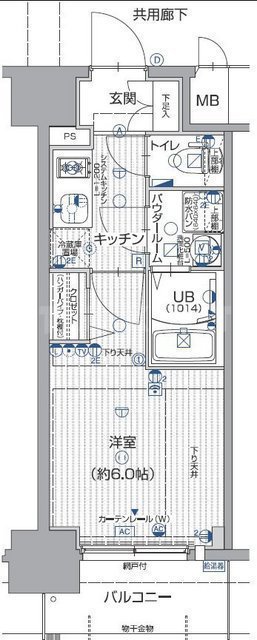 エスリード中之島ザ・コアの間取り