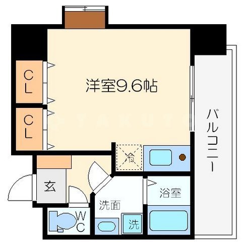 アスリート本町リバーウエストの間取り