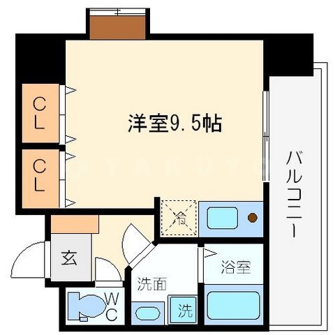 アスリート本町リバーウエストの間取り