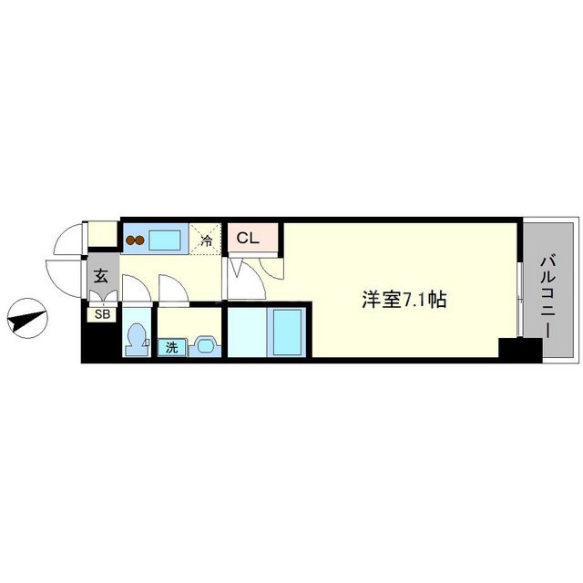 S-RESIDENCE大阪九条Northの間取り