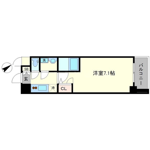 S-RESIDENCE大阪九条Northの間取り