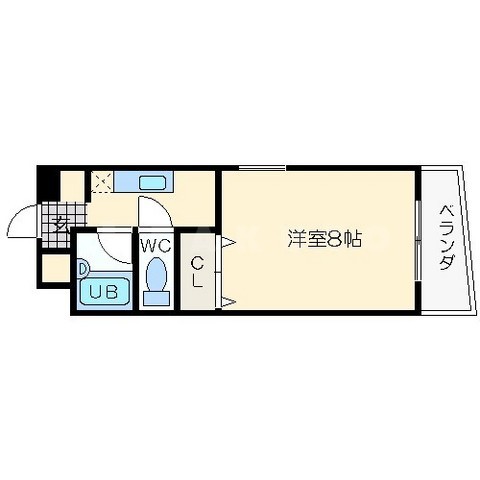 アンシャンテ南堀江の間取り