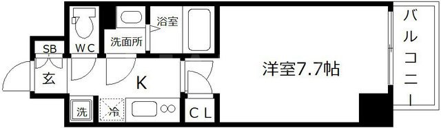 エスカーサ大阪WEST九条駅前の間取り