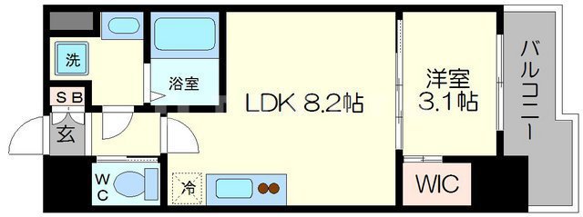 SERENiTE福島sceltoの間取り
