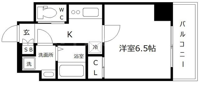 ララプレイス京町堀プロムナードの間取り