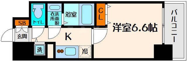 エスリード京橋の間取り