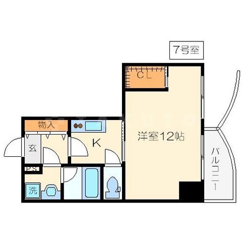 エグゼ難波東の間取り