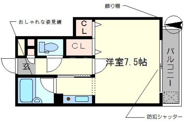ラ・カーサ・エフの間取り