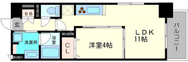 江坂 和の間取り