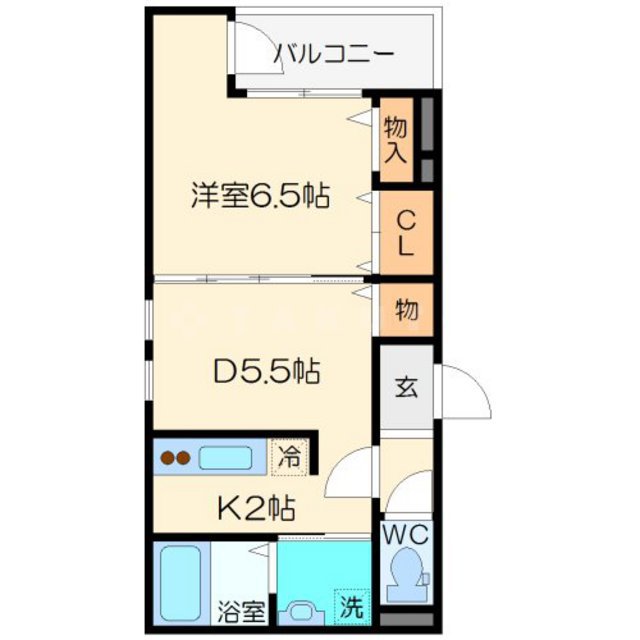 フジパレス豊新Ⅱ番館の間取り