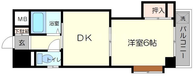 正雀グランドハイツ北の間取り