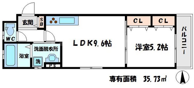 ラモーナ諸口の間取り