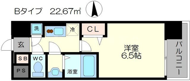 レジュールアッシュウエストレジスの間取り