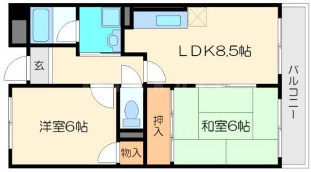 エトワール上新庄の間取り