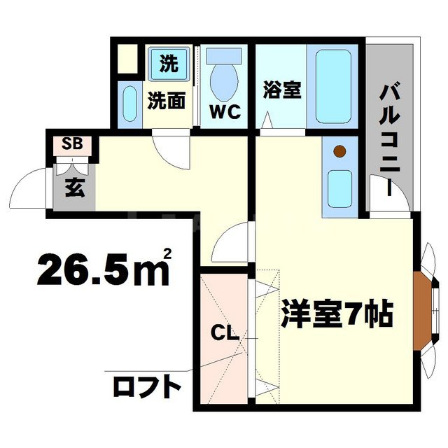 カルム香川Ⅱの間取り