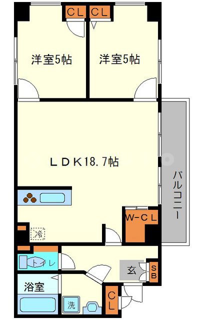 常陽第3ガーデンハイツの間取り