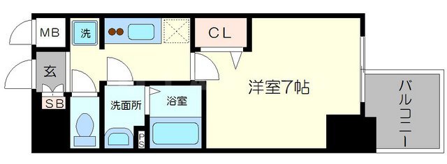 プレサンス心斎橋レヨンの間取り
