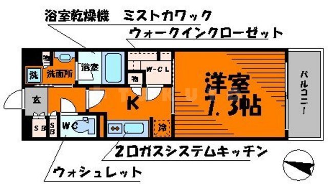 パークアクシスうつぼ公園の間取り