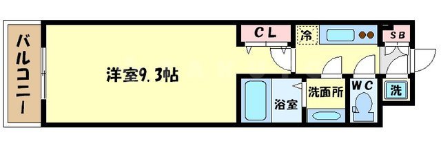 アーバンフラッツ心斎橋 (旧La Douceur心斎橋)の間取り
