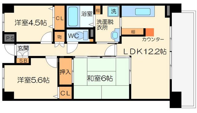 メゾンドルミエールの間取り