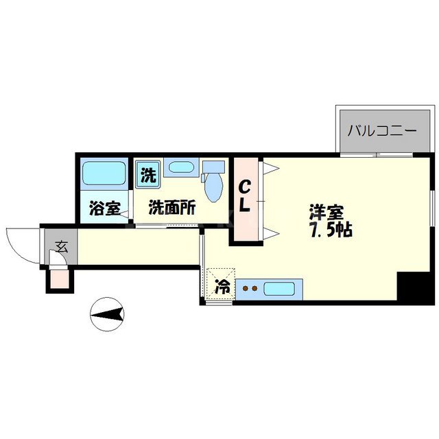 アクアプレイス北浜の間取り