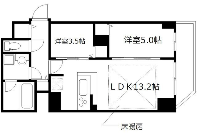 プレサンス阿波座駅前の間取り