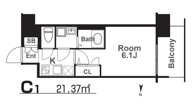 エスリード阿波座パークレジデンスの間取り