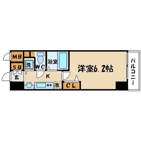 プレサンス堺筋本町フィリアの間取り