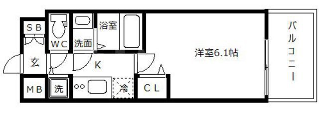 プレサンス京町堀ノースの間取り