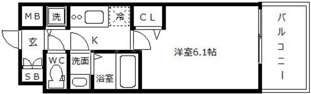 プレサンス京町堀ノースの間取り