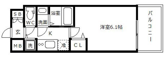 プレサンス京町堀ノースの間取り